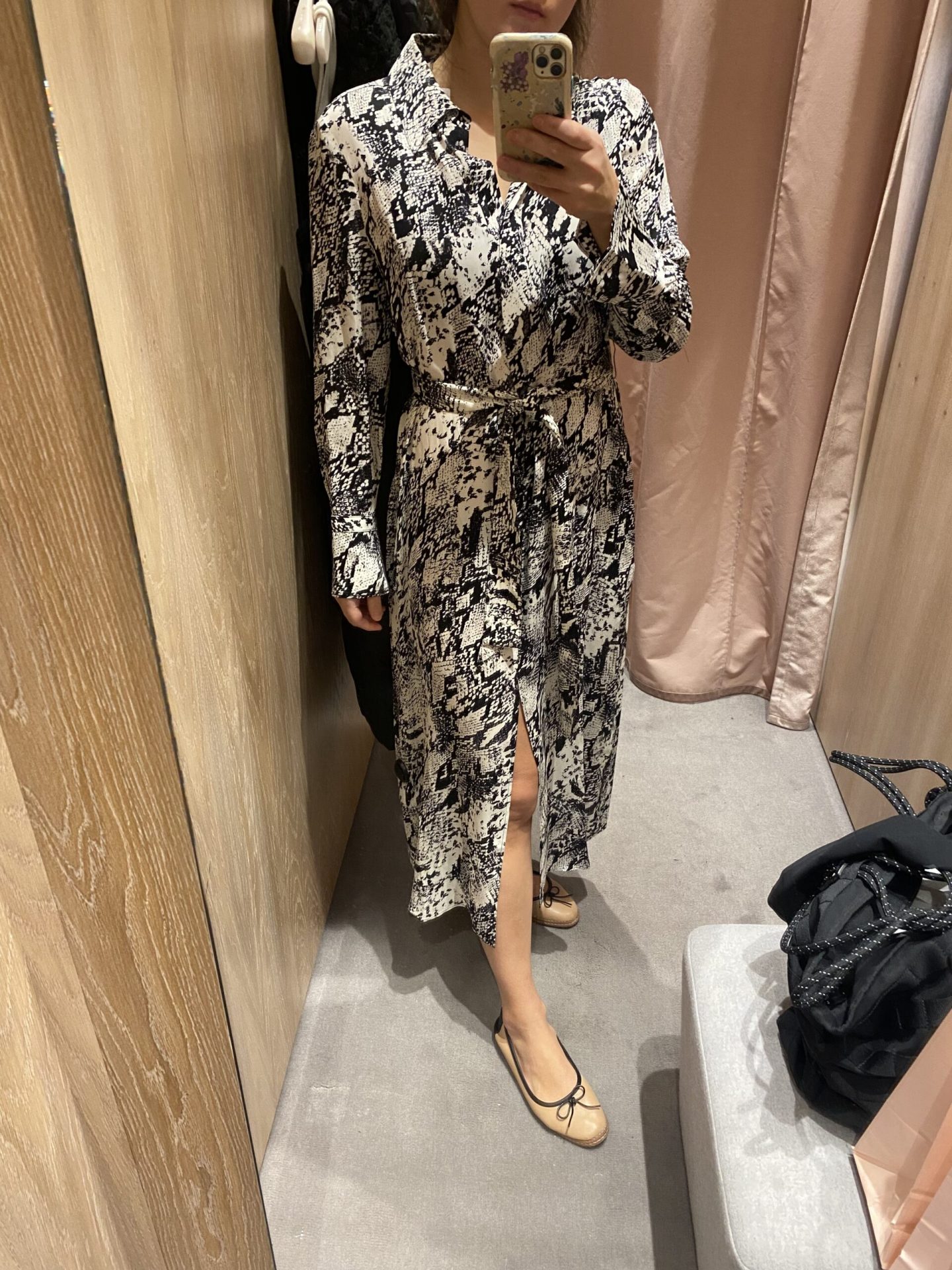 Reiss Black and White Tabitha Shirt Dress review