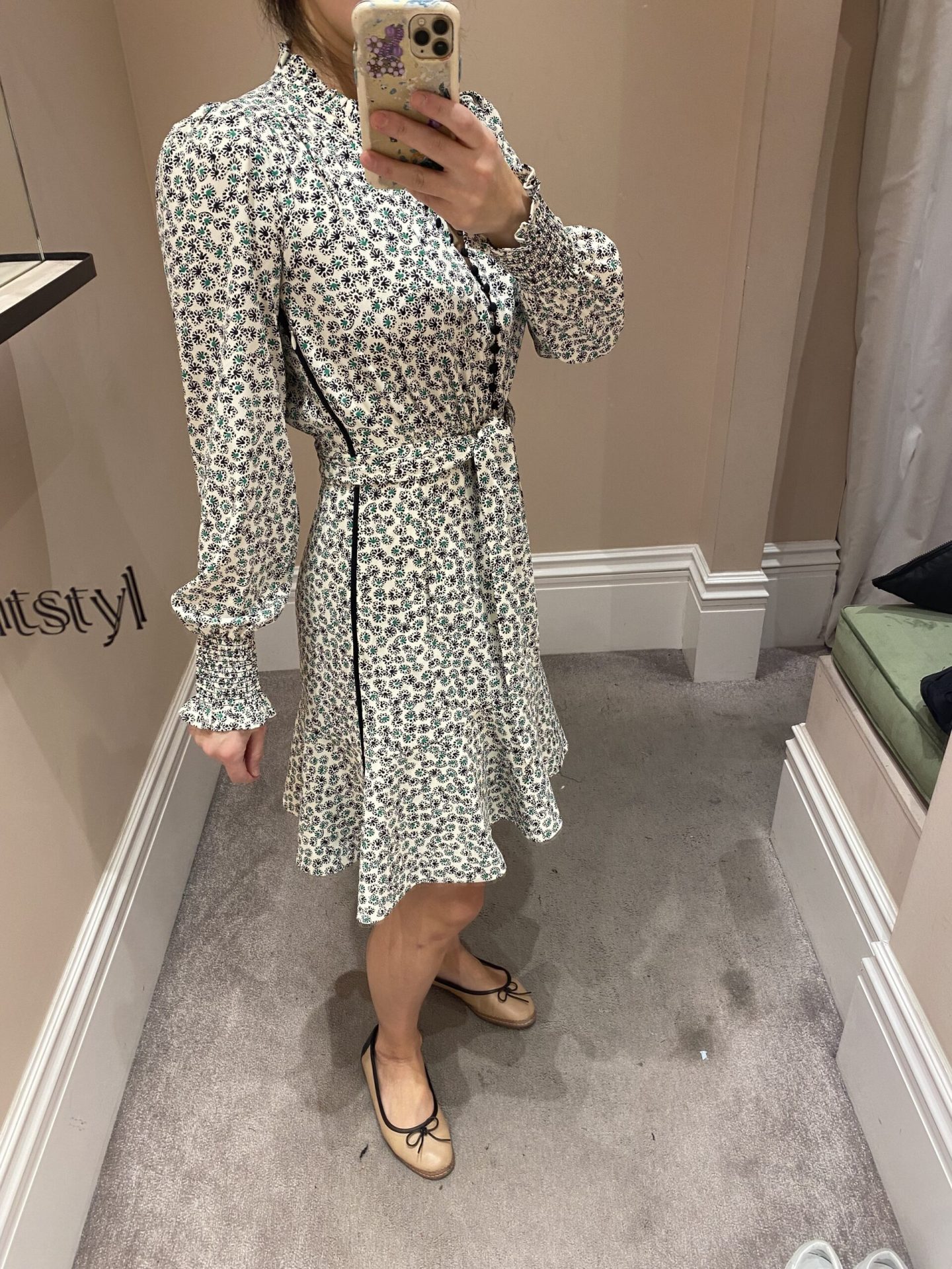 Me + Em Wild Chamomile Printed Fit and Flare Dress review