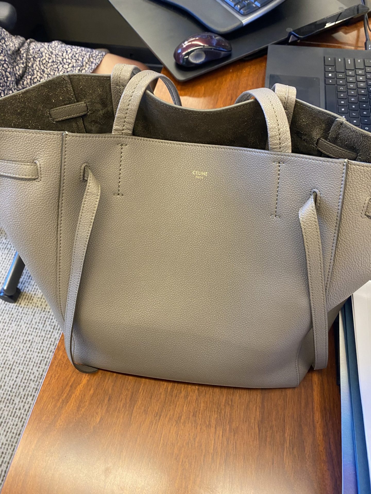 Celine Medium Cabas Phantom in Soft Grained Calfskin review